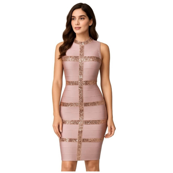 Venus Bandage Sequin Dress Sz S Taylor Swift Eras Tour Party - Picture 1 of 14